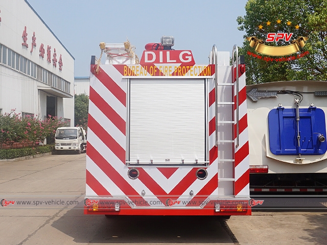 Back View of Fire Apparatus-Sinotruck